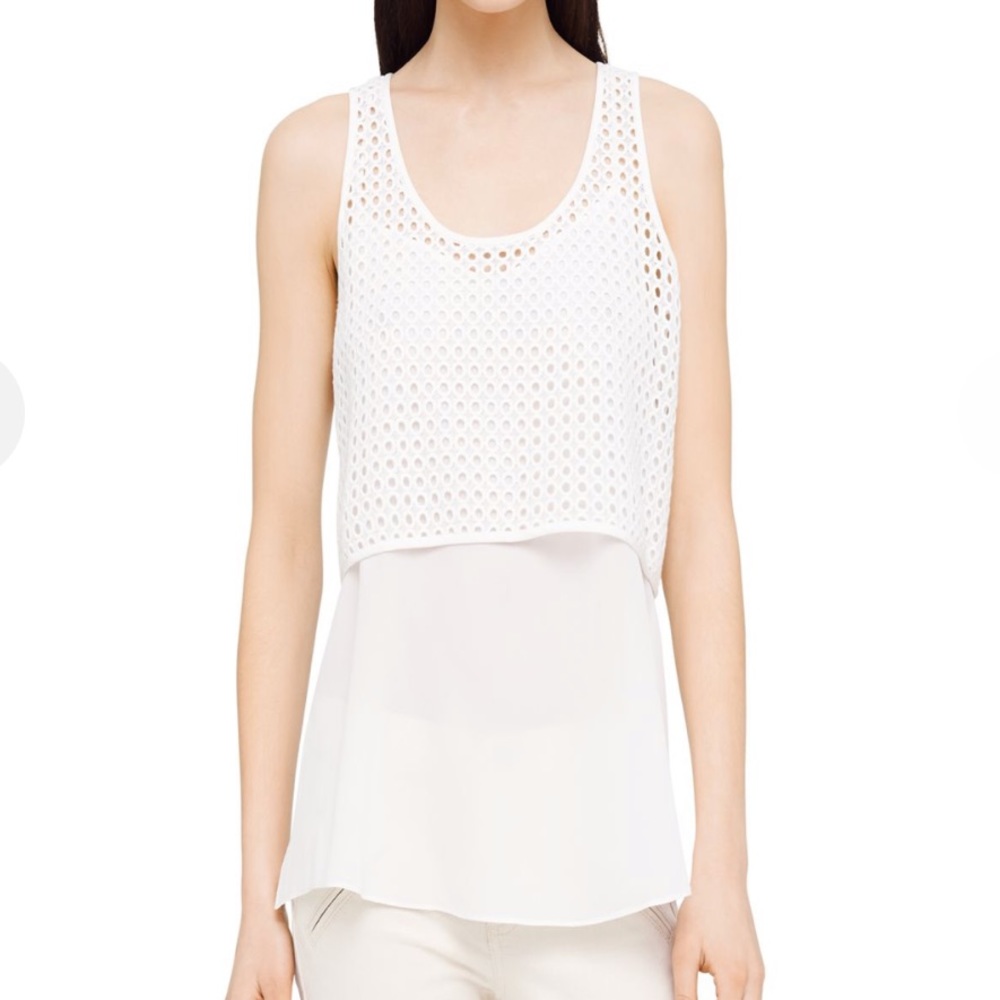 Club Monaco white Augustine tank